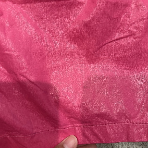 Victoria & Sofia Pink Faux Leather‎ Skort Women's Size Small - Picture 9 of 14